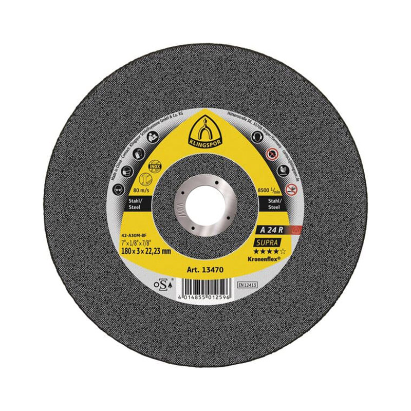 KLINGSPOR ΔΙΣΚΟΣ ΚΟΠΗΣ ΣΙΔΗΡΟΥ - INOX 230x3.0x22mm A 24 R SUPRA KLINGSPOR ΔΙΣΚΟΣ ΚΟΠΗΣ ΣΙΔΗΡΟΥ – INOX 230×3.0x22mm A 24 R SUPRA
