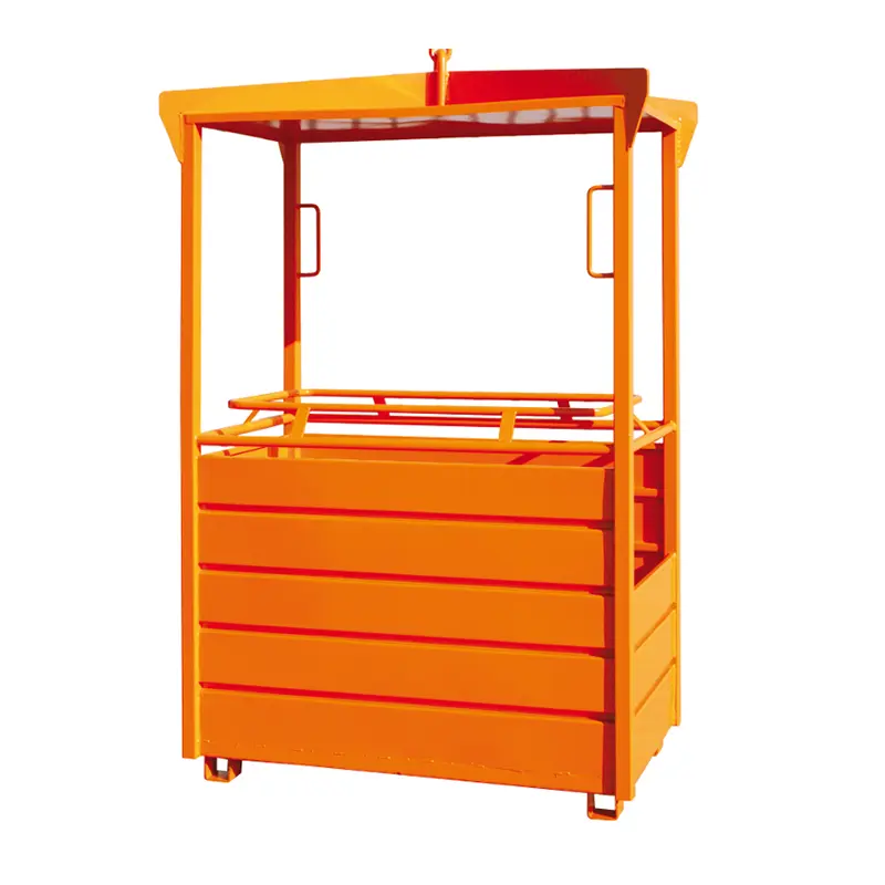 SAFETY CAGE WORK PLATFORM 2 PERSONS 890x1550mm CE/TUV - ROUSSAKIS ...