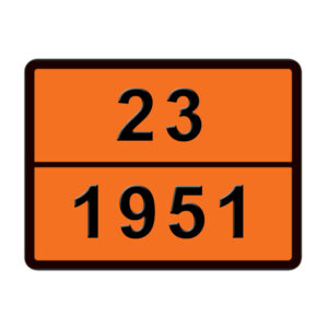 ADR ΠΙΝΑΚΙΔΑ ΣΗΜΑΝΣΗΣ ZINC 23-1951 400x300mm