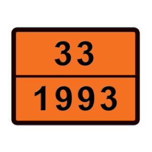 ADR ΠΙΝΑΚΙΔΑ ΣΗΜΑΝΣΗΣ ZINC 33-1993 400x300mm