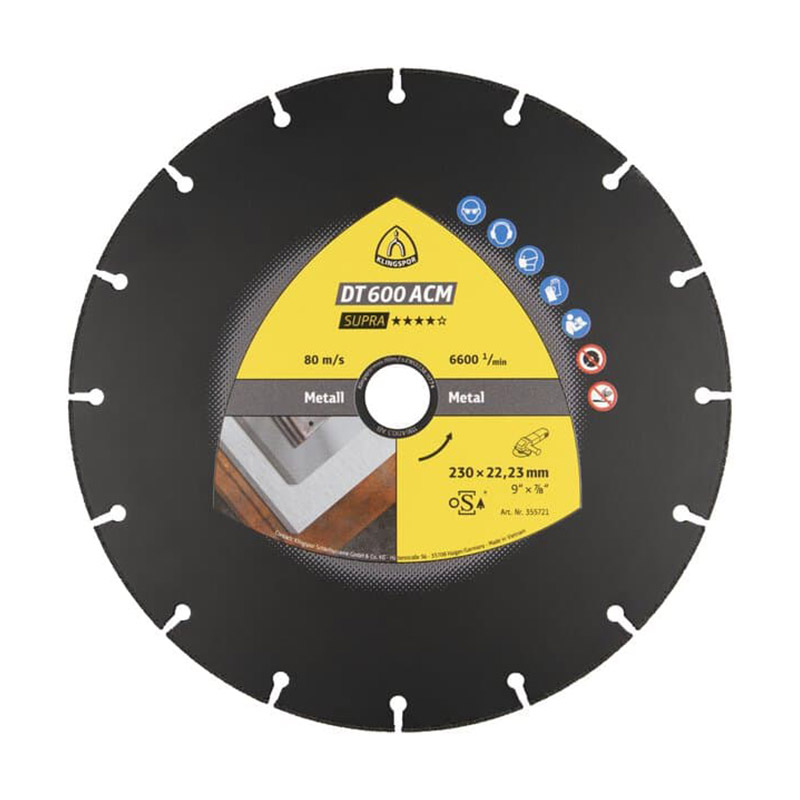 KLINGSPOR ΔΙΑΜΑΝΤΟΔΙΣΚΟΣ ΚΟΠΗΣ INOX/ΣΙΔΗΡΟΥ DT 600 ACM SUPRA KLINGSPOR ΔΙΑΜΑΝΤΟΔΙΣΚΟΣ ΚΟΠΗΣ INOX/ΣΙΔΗΡΟΥ DT 600 ACM SUPRA