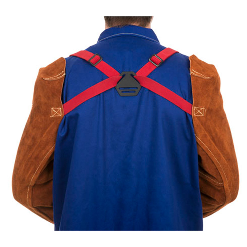44-7023-back.jpg WELDAS COWLEATHER WELDING SLEEVES Lava Brown™ 58cm 44-7023