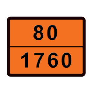 ADR ΠΙΝΑΚΙΔΑ ΣΗΜΑΝΣΗΣ ZINC 80-1760 400x300mm