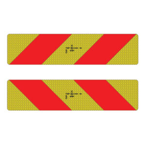 ADR ΠΙΝΑΚΙΔΑ ΡΙΓΕ ΚΟΚΚΙΝΗ/ΚΙΤΡΙΝΗ 57x13cm 2τμχ