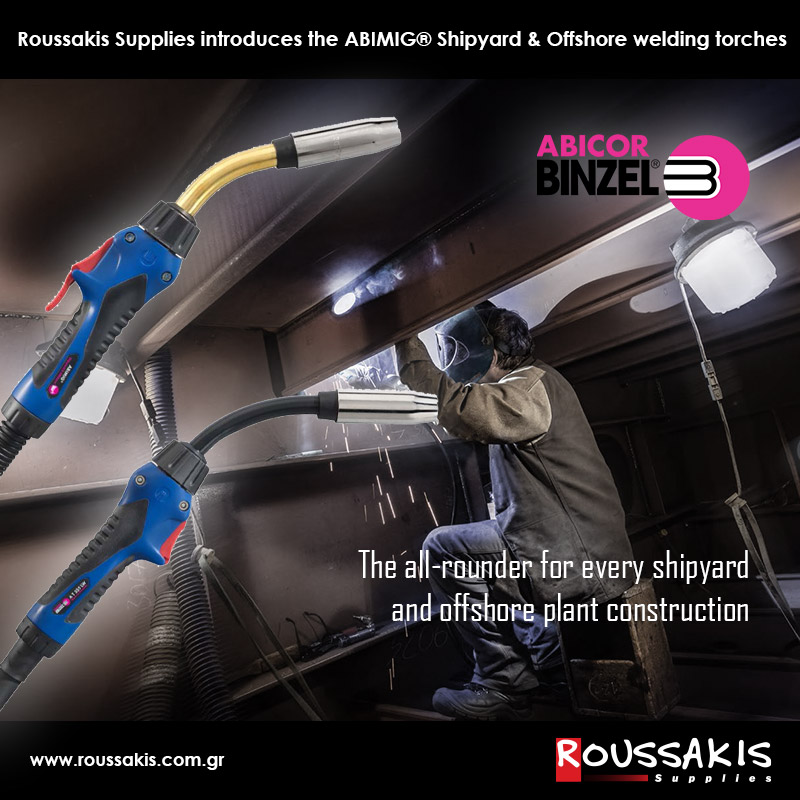 ABIMIG® A T 355 S LW Shipyard & Offshore: Η Πιο Ελαφριά & Ευέλικτη Τσιμπίδα Συγκόλλησης για Ναυπηγεία