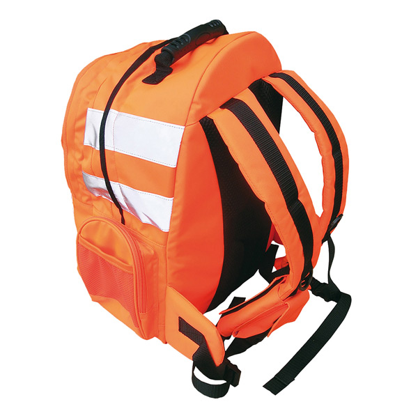 B904ORR_R.jpg PORTWEST QUICK RELEASE HI-VIS RUCKSACK B904