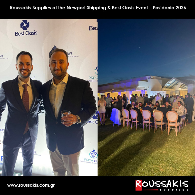 Roussakis Supplies at the Newport Shipping & Best Oasis Event – Posidonia 2026