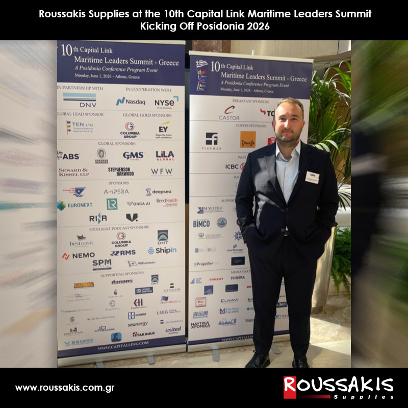 Roussakis Supplies at the 10th Capital Link Maritime Leaders Summit – Kicking Off Posidonia 2026
