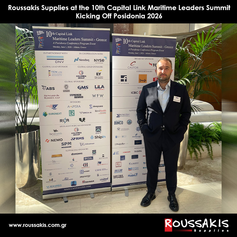 Roussakis Supplies at the 10th Capital Link Maritime Leaders Summit – Kicking Off Posidonia 2026