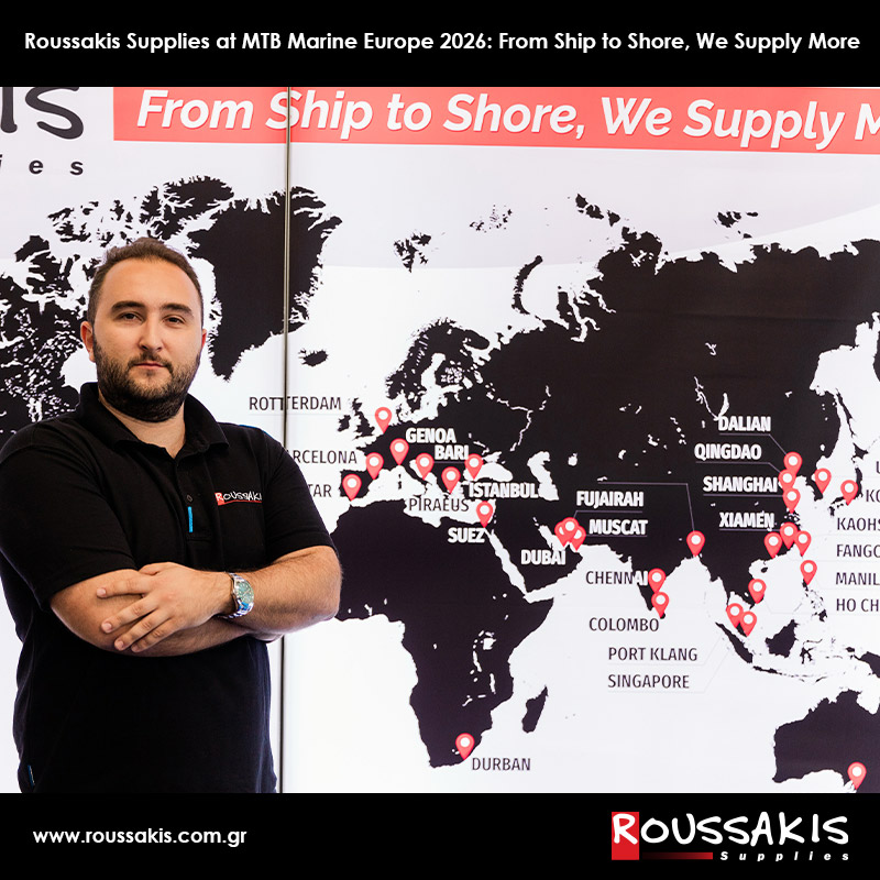 Roussakis Supplies at MTB Marine Europe 2026: From Ship to Shore, We Supply More