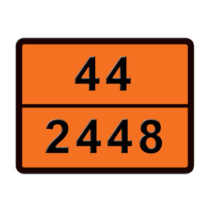 ADR ΠΙΝΑΚΙΔΑ ΣΗΜΑΝΣΗΣ ZINC 44-2448 400x300mm