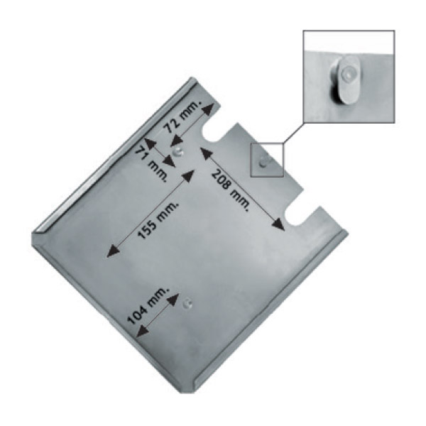 ADR ΒΑΣΗ ΠΙΝΑΚΙΔΑΣ ZINC ΜΕ ΑΓΚΙΣΤΡΟ ΑΣΦΑΛΕΙΑΣ 30x30cm ADR ΒΑΣΗ ΠΙΝΑΚΙΔΑΣ ZINC ΜΕ ΑΓΚΙΣΤΡΟ ΑΣΦΑΛΕΙΑΣ 30x30cm