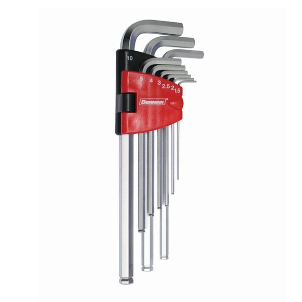 ΚΛΕΙΔΙΑ ALLEN ΣΕΤ 9 ΤΕΜΑΧΙΩΝ 1,5-10MM BENMAN ΚΛΕΙΔΙΑ ALLEN ΣΕΤ 9 ΤΕΜΑΧΙΩΝ 1,5-10MM BENMAN