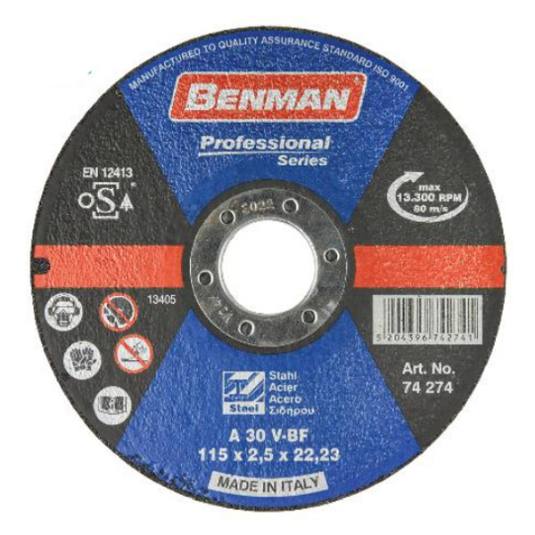 benman_74277.jpg BENMAN ΔΙΣΚΟΣ ΚΟΠΗΣ ΣΙΔΗΡΟΥ 230×3.0 PROFESSIONAL