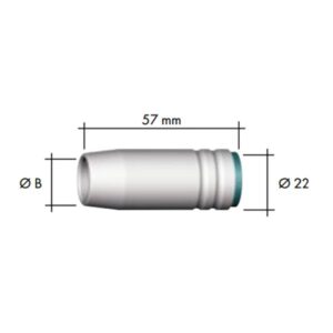 BINZEL ΦΛΟΓΟΚΡΥΠΤΗΣ ΚΩΝΙΚΟΣ ΤΣΙΜΠΙΔΑΣ MIG 25 ∅11.5