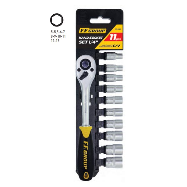 ffgroup_hand_socket_set_14_11.jpg FFGROUP SOCKET SET 1/4″ 11pcs WITH RATCHET 35039