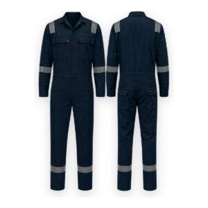 PROLITE200 Cotton Work Coverall Navy 200gsm